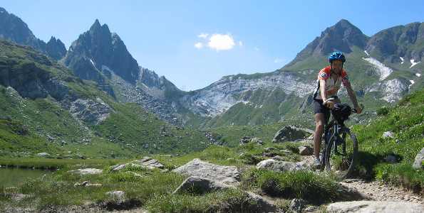 Abfahrt bei Passo Campolungo