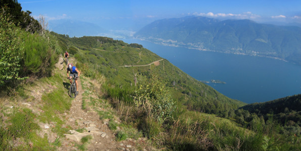 Singletrail nach Alpe di Naccio